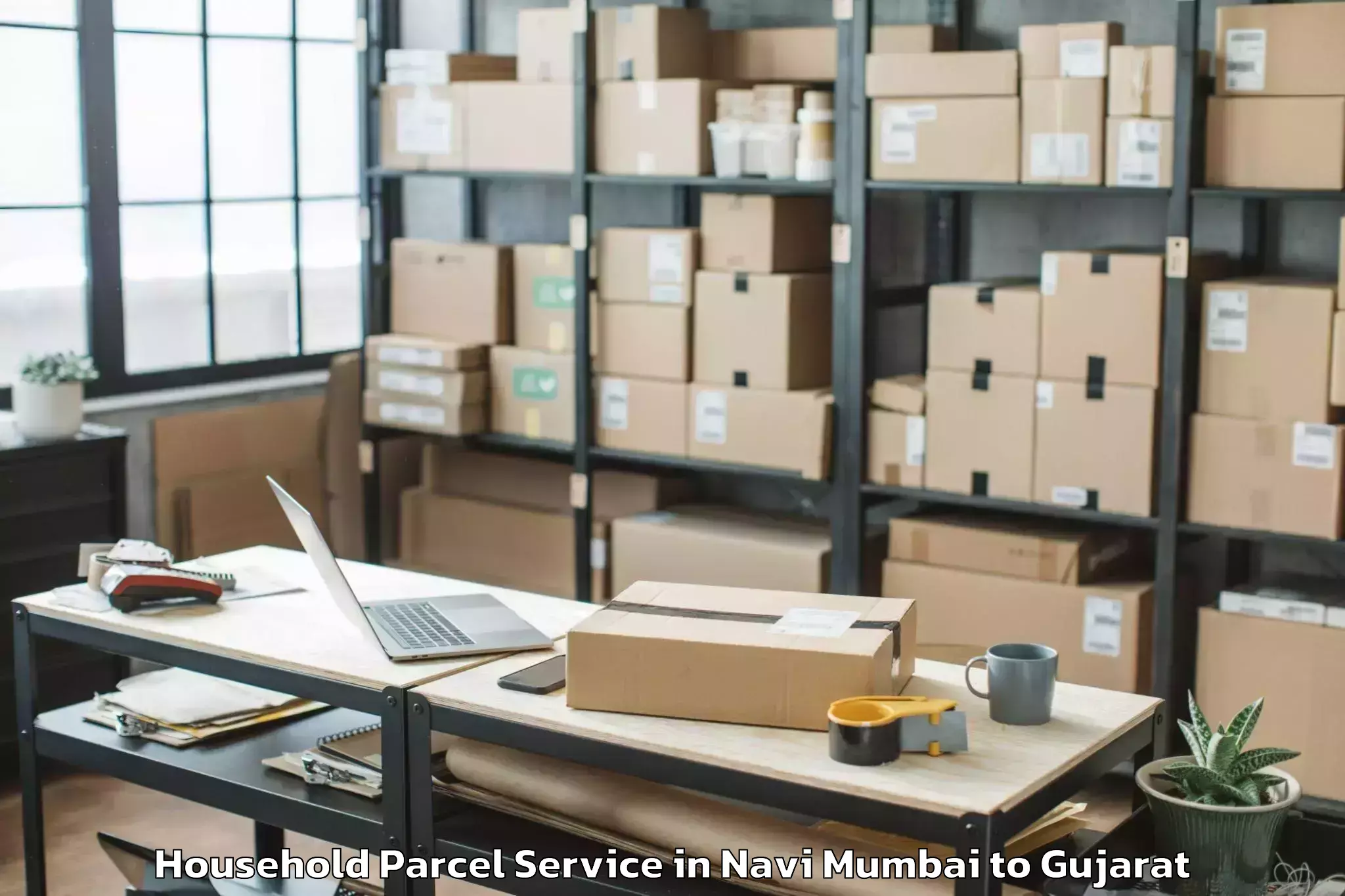 Book Navi Mumbai to Keshod Household Parcel Online